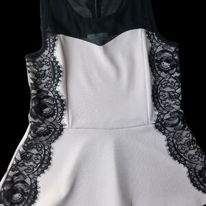 Ricki’s Dusty Pink Peplum Top | Black Lace & Sheer Detail, Feminine, Dressy